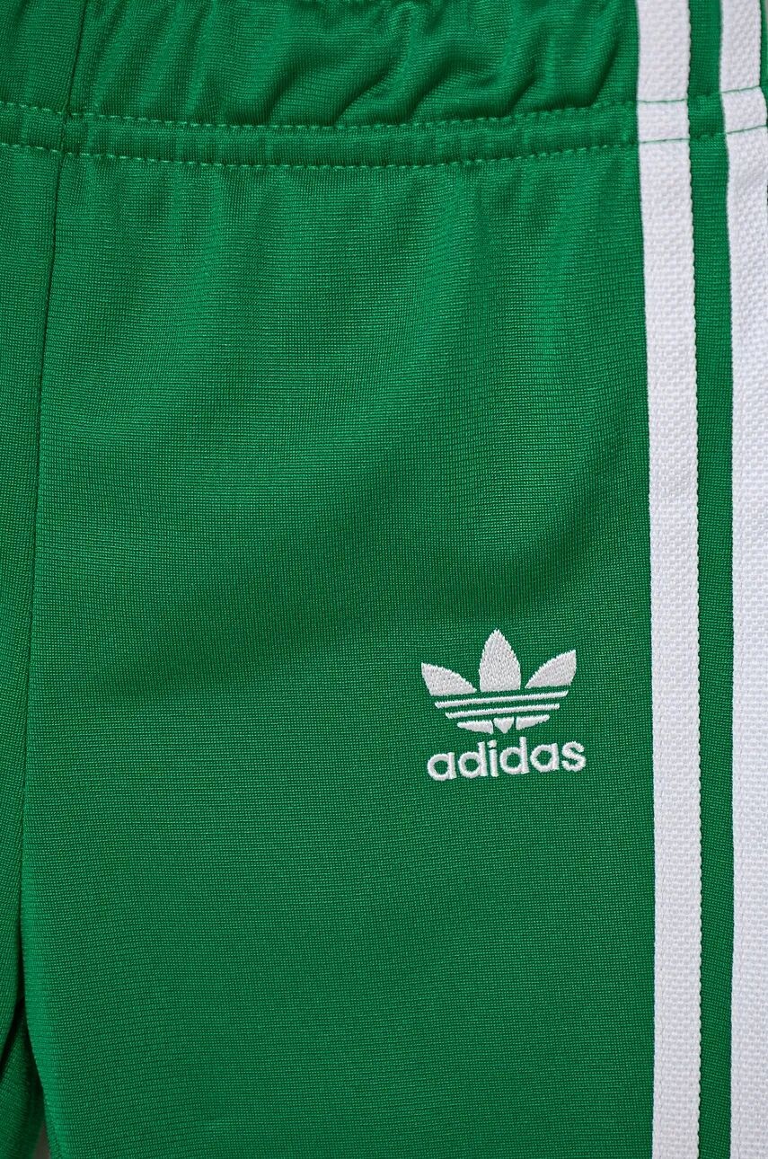 Детский спортивный костюм adidas Originals SST TRACKSUIT, зеленый — фото 4