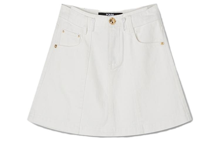 

Юбка-мини джинсовая Karl Lagerfeld женская KARL LAGERFELD/Karl Lagerfeld Jeans, белый