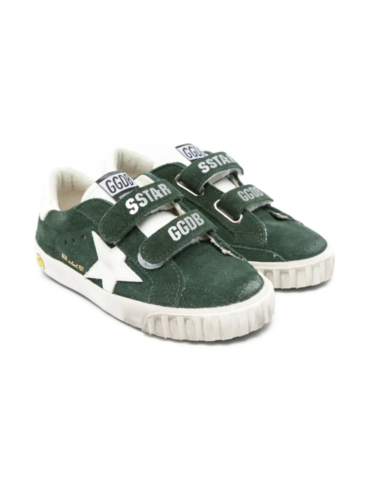 

Golden Goose Kids кеды Old School, зеленый