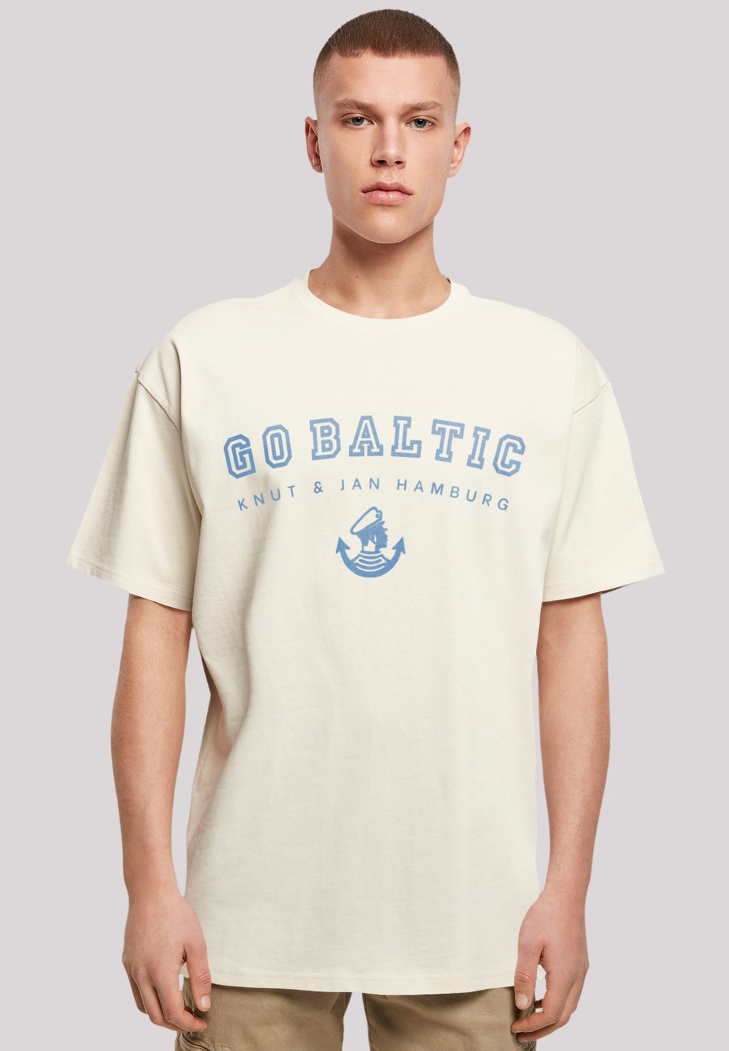 

Футболка с принтом GO BALTIC OSTSEE KNUT JAN HAMBURG F4NT4STIC, песочный