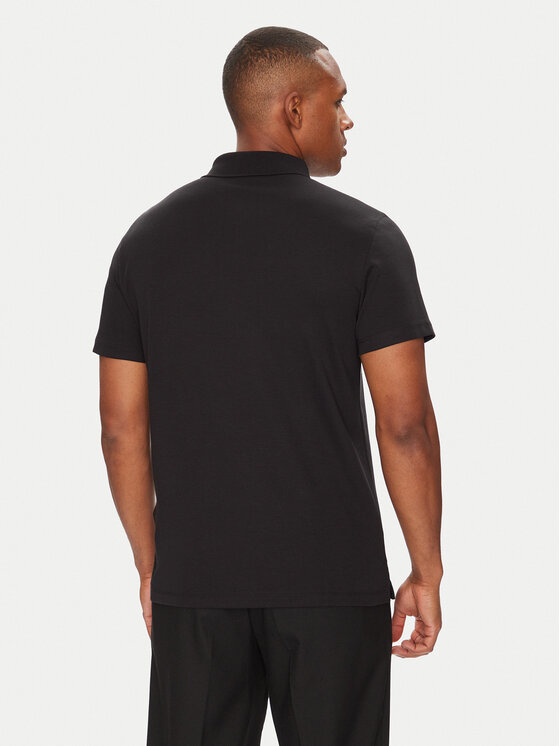 Рубашка поло стандартный крой Supima LV04LB276G Calvin Klein, черный — фото 3