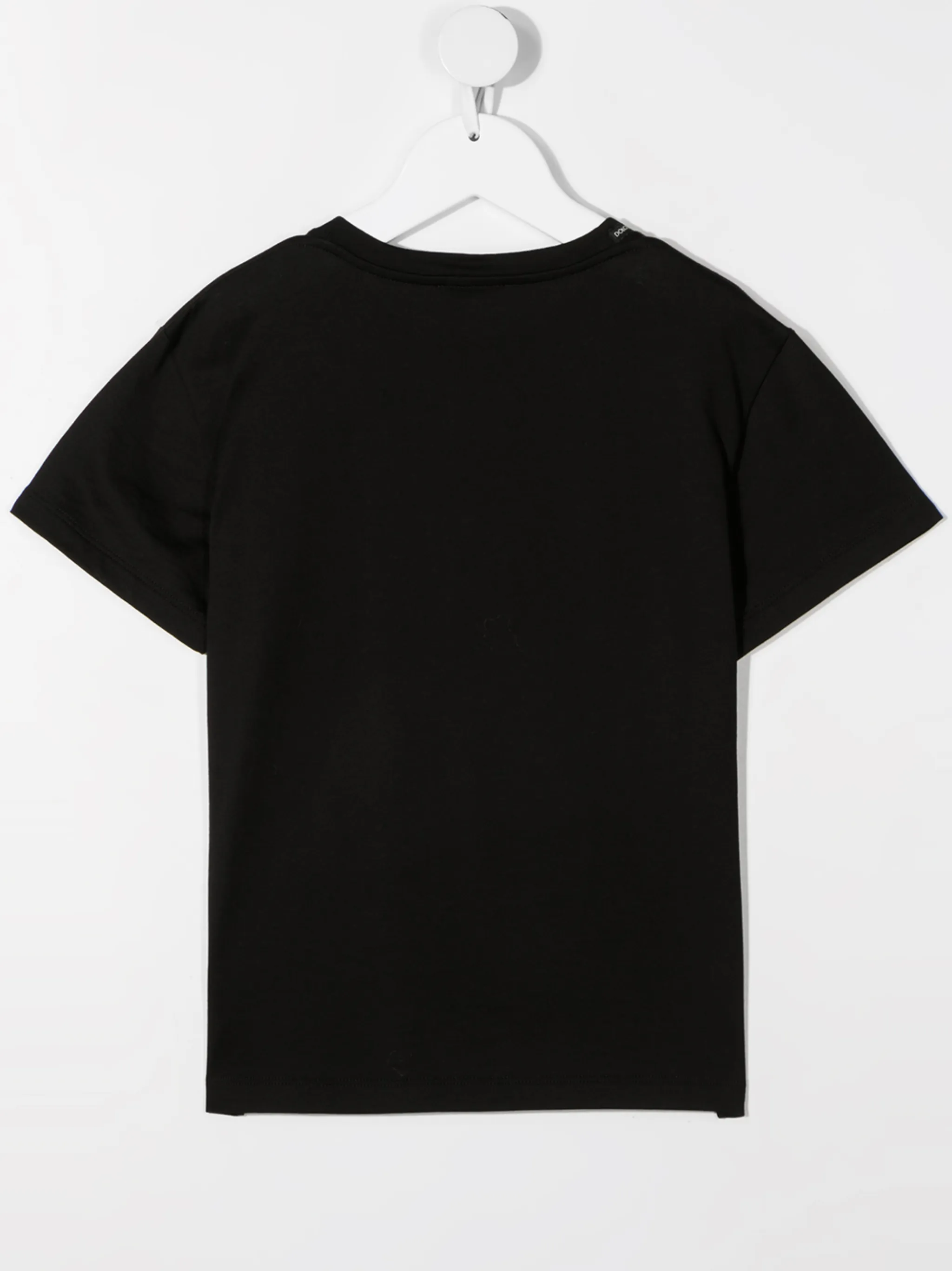 Футболка с короткими рукавами и логотипом Dolce & Gabbana Kids, черный — фото 2