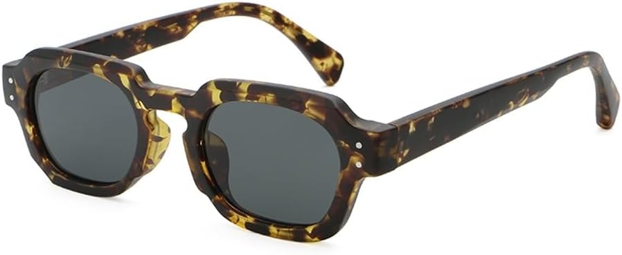 

черные квадратные солнцезащитные очки в стиле ретро для женщин, ацетатные, коричневые, серые, мужские солнцезащитные очки с защитой от УФ-излучения UV400, аксессуары для мужчин WNCKSQ, Pattern With Gray