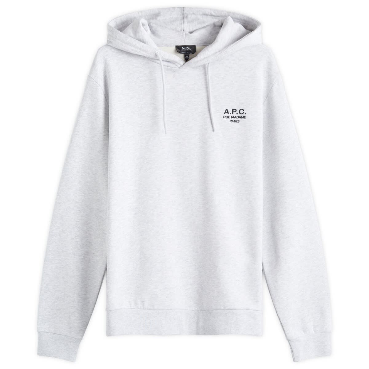 

Худи A.P.C. Rue Madame Logo Hoodie, цвет Heather Grey & Black