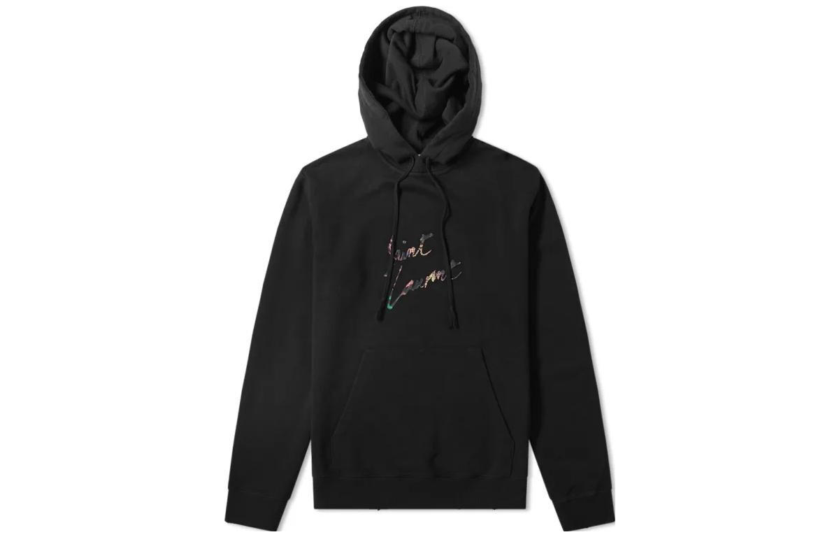

Толстовка мужская Saint Laurent с принтом, черный / золотой