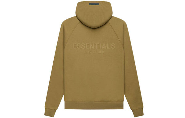 Толстовка fw21 pullover logo hoodie 'amber' Fear Of God Essentials, бежевый — фото 2