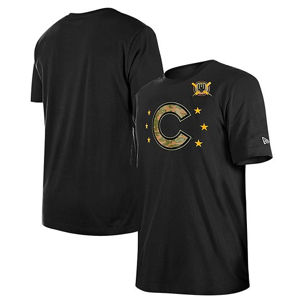 

Мужская черная футболка Chicago Cubs 2024 Armed Forces Day New Era