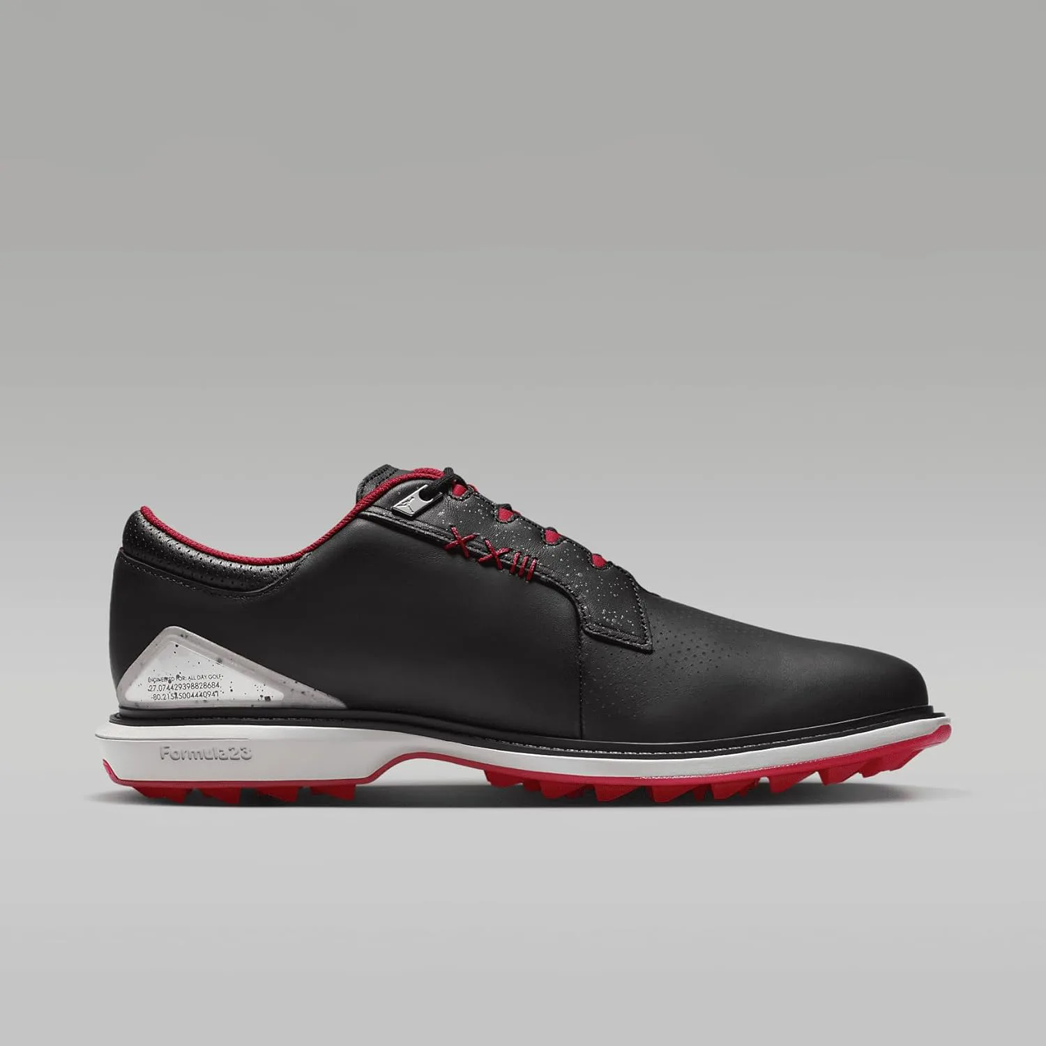 Кроссовки для гольфа Jordan ADG 5 (FQ6642-003, черный/серо-голубой/белый) Nike, черный/металлик серебристый/синий/красный — фото 3