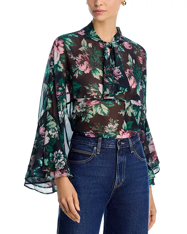 

Топ с завязками на шее - эксклюзив Aqua, мультиколор