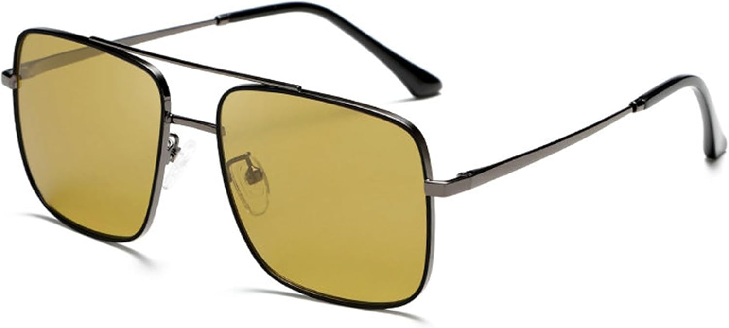 

Willochra — большие солнцезащитные очки-пилот для женщин в винтажном стиле с металлической оправой и квадратными линзами, а также очки для мужчин с двойным дужком и защитой от УФ-излучения UV400, C5