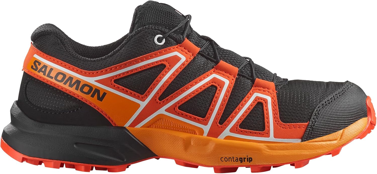 Кроссовки для трейл-раннинга Salomon Kids Speedcross J для детей и подростков, черный/вишневый — фото 2