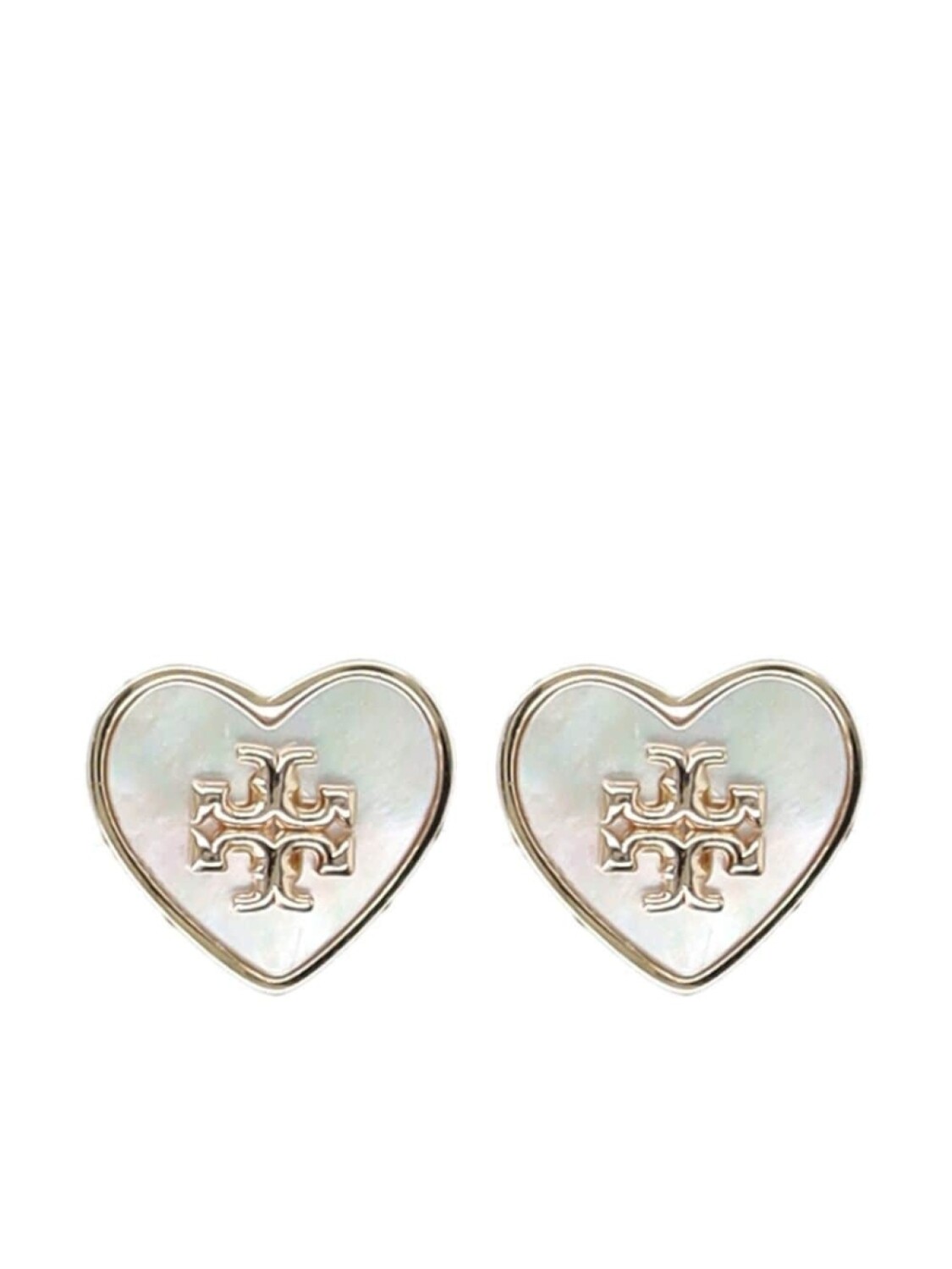 

Серьги-гвоздики в форме сердца Киры Tory Burch, золотой