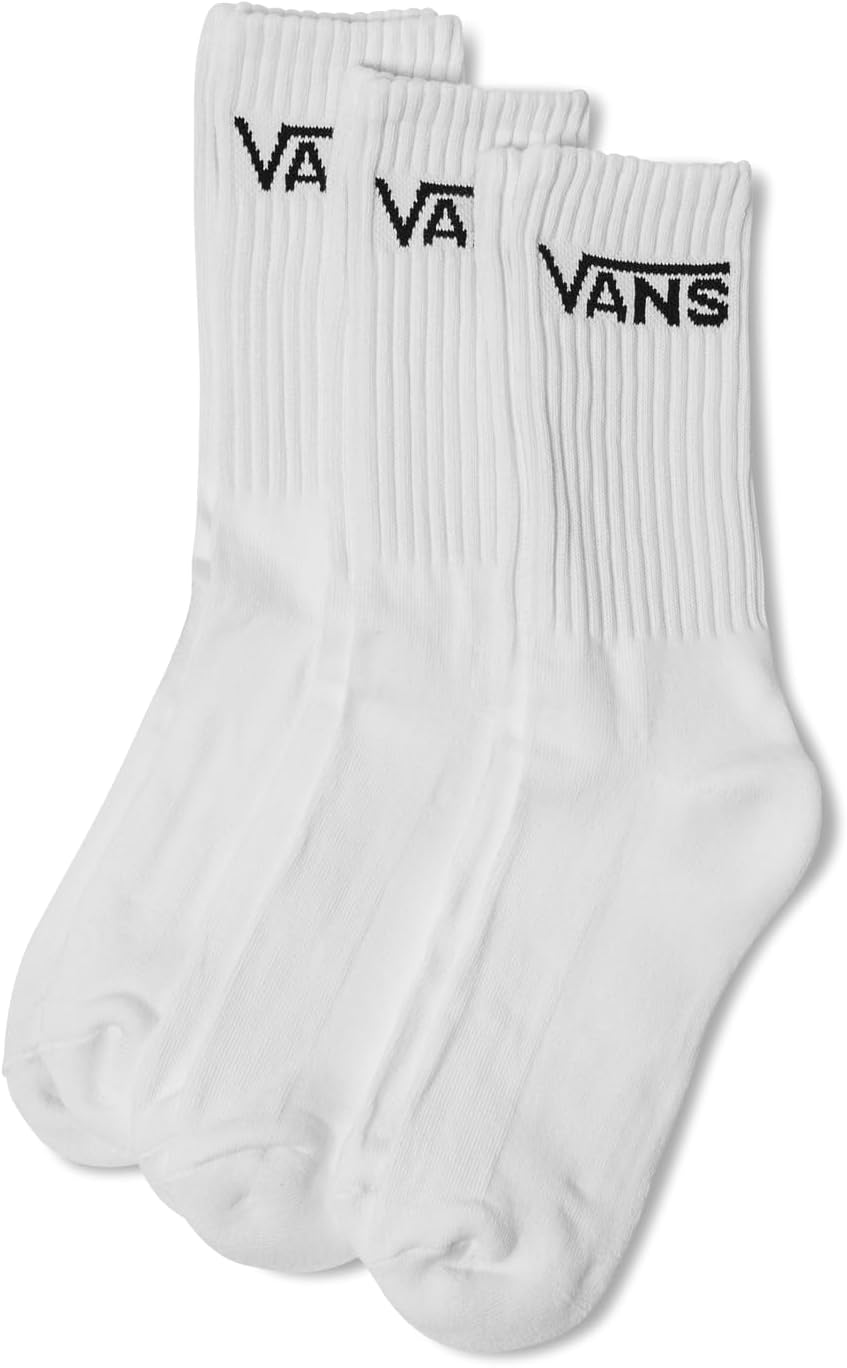 

Vans Unisex Classic Crew Socks (3-pack) | Повседневные носки, мягкая и эластичная ткань, отлично подходят для высоких кроссовок, White