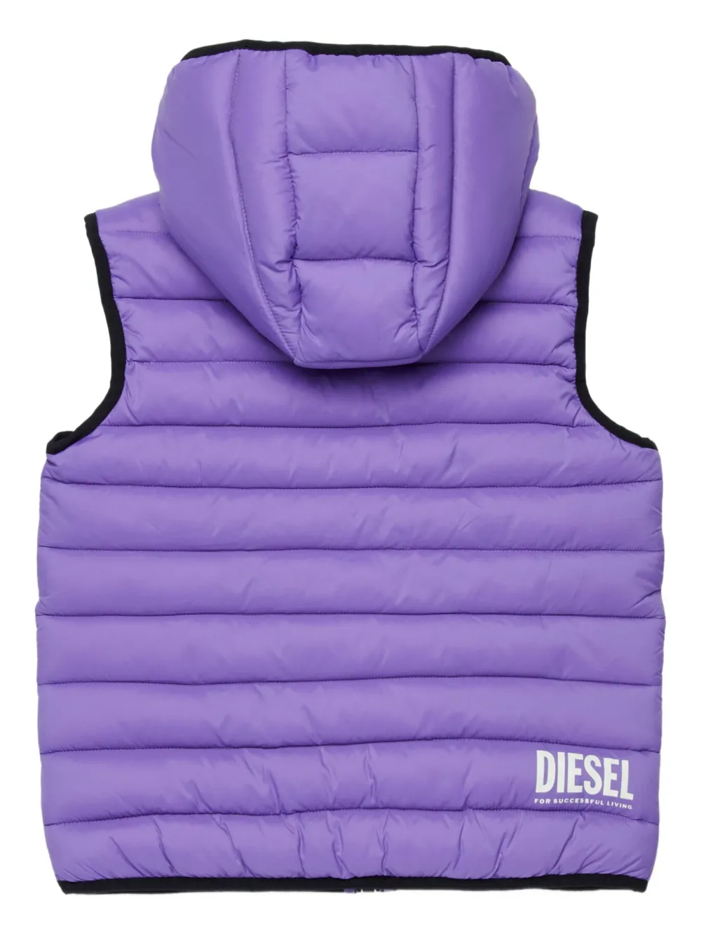 Дутый жилет Jtemply с капюшоном Diesel Kids, фиолетовый — фото 2