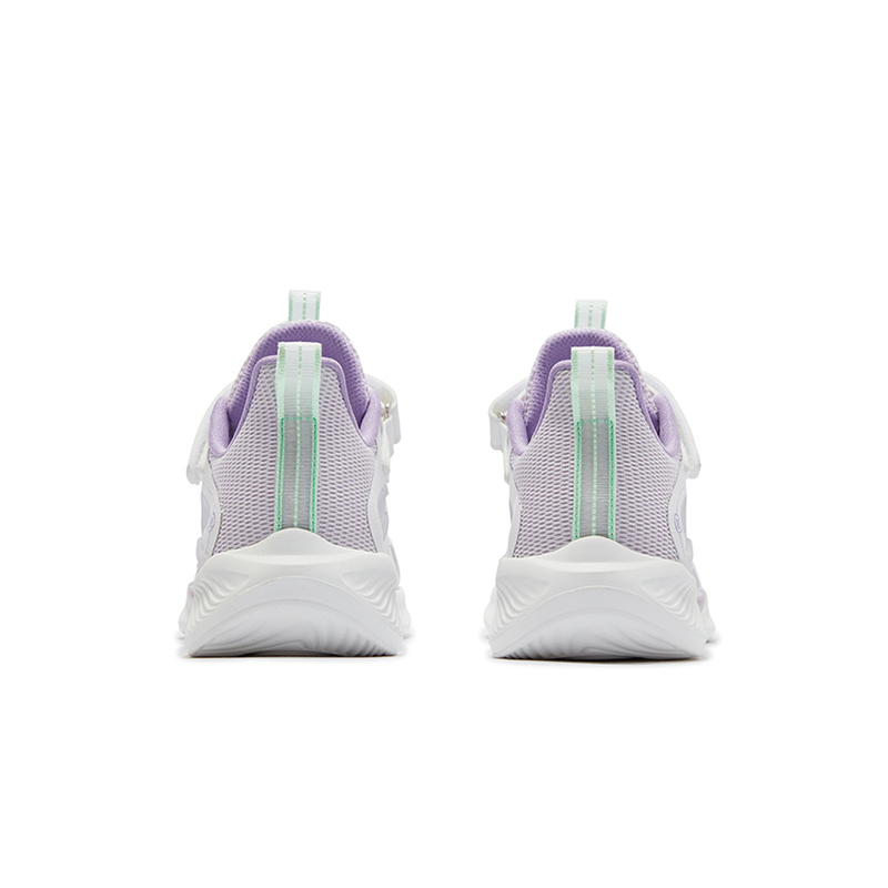 XTEP Скользостойкие износостойкие низкие детские кроссовки classic white с оттенком purple детские — фото 3