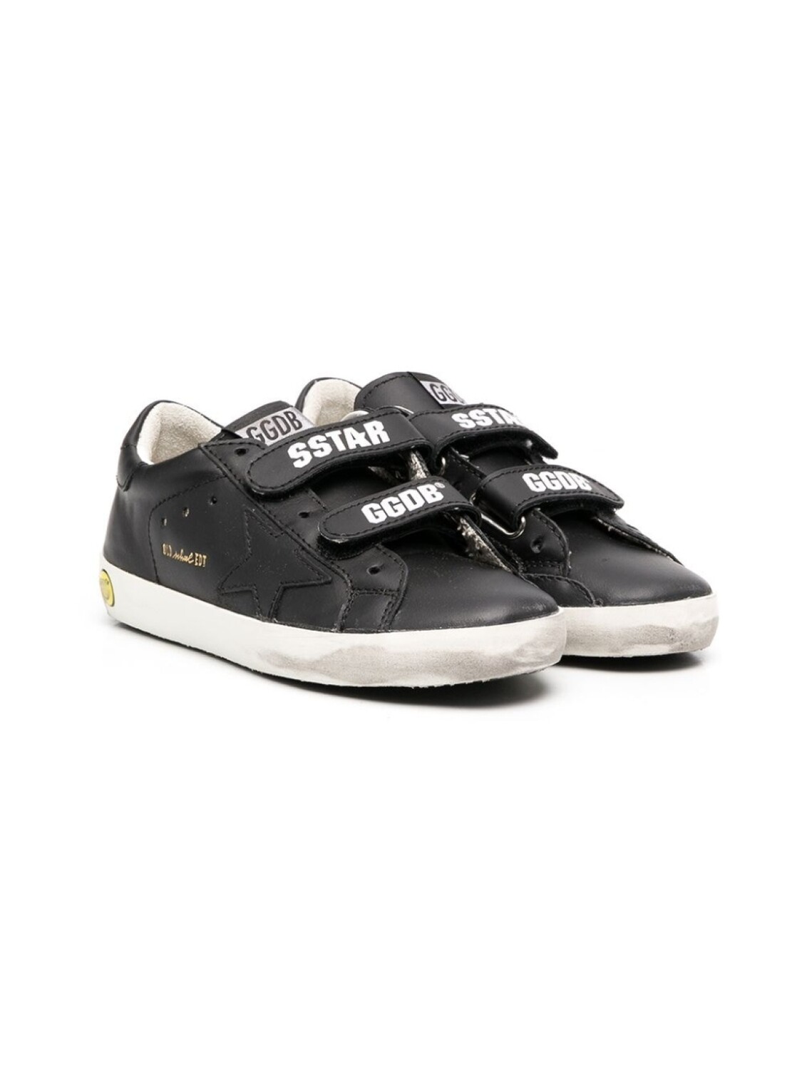 

Golden Goose Kids кеды с логотипом, черный