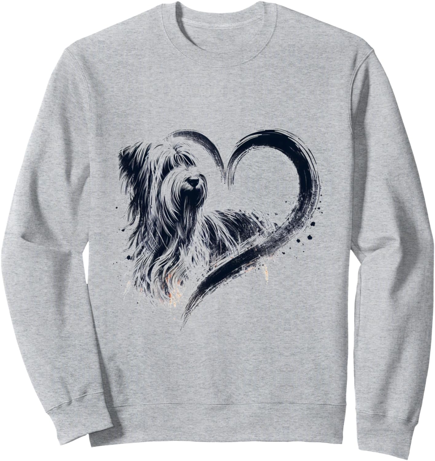 

Толстовка с рисунком в стиле «Любовь к собакам» - для любителей животных Hunde Liebe Designs Von Drosoman, серый