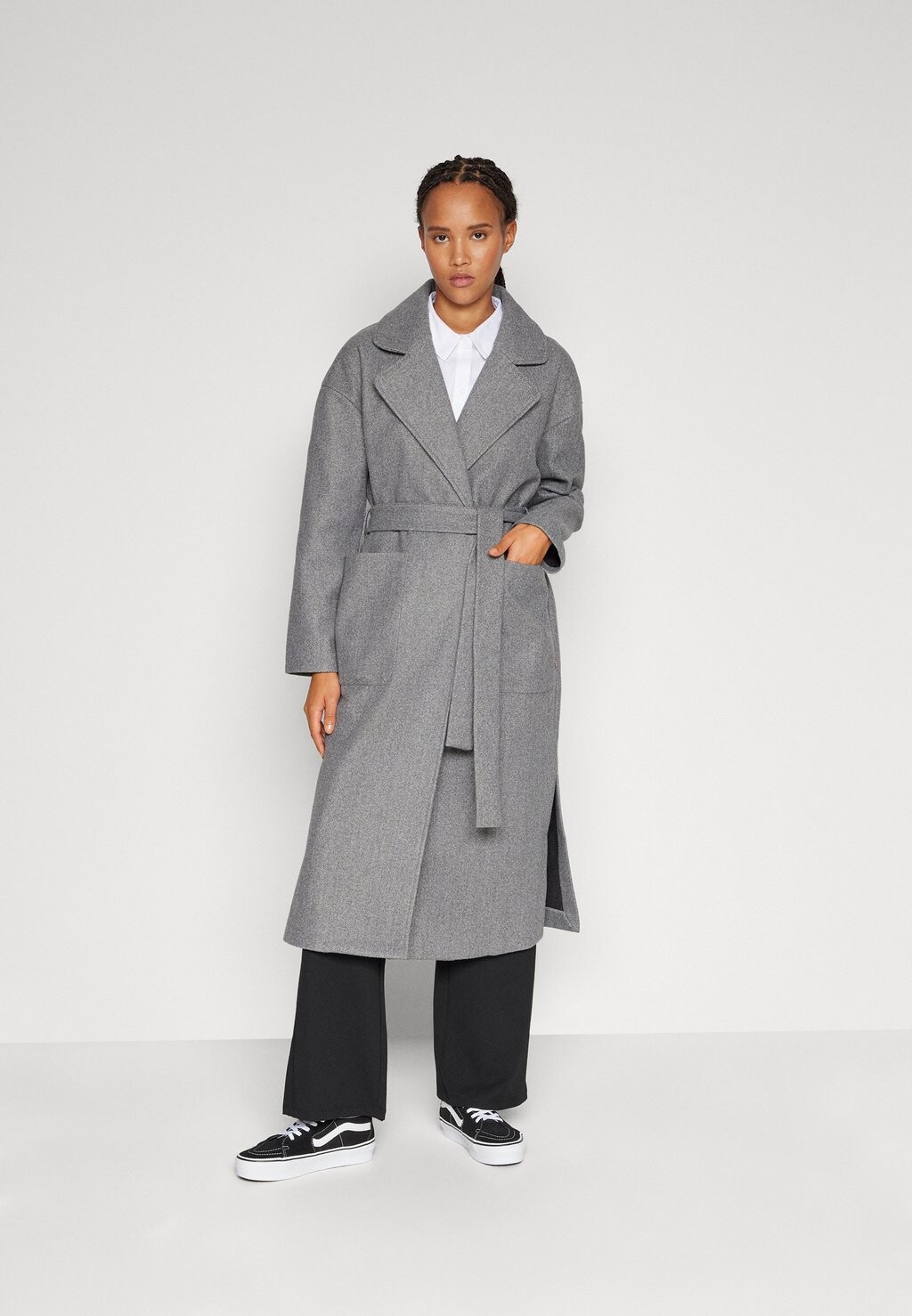

Пальто классическое Vipoka Long Coat VILA, цвет medium grey