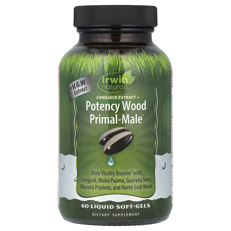 

Irwin Naturals, Potency Wood Primal-Male , 60 мягких таблеток