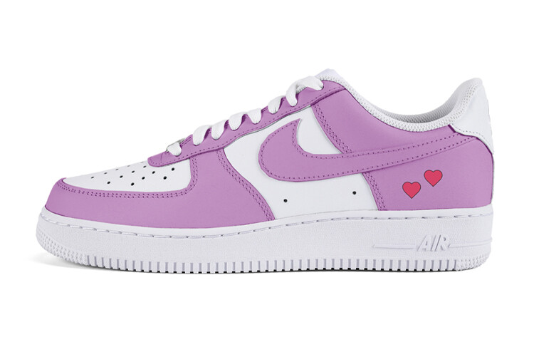 

Кроссовки Nike Air Force 1 Skateboarding Shoes Women's Low-top White/purple, фиолетовый