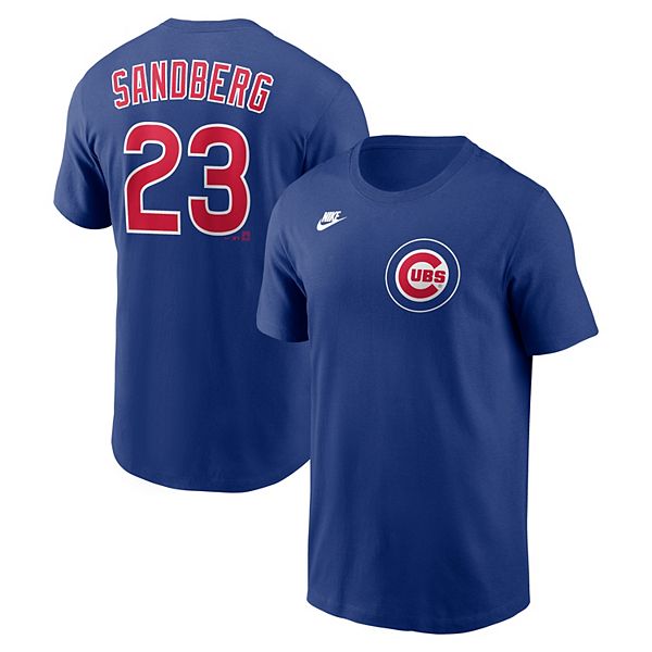 

Футболка мужская Ryne Sandberg Royal Chicago Cubs Cooperstown Collection Name & Number Nike