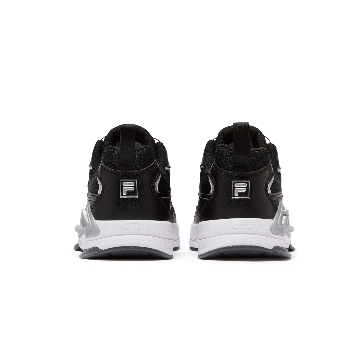 Легкие кроссовки с амортизаторами для детей и подростков FILA KIDS, черный/серебряный — фото 4