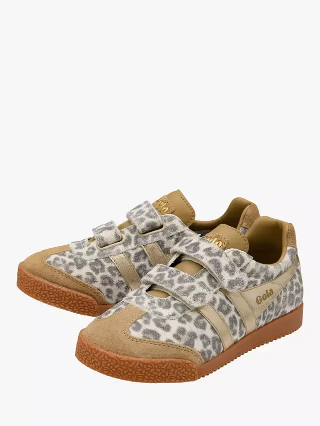 Детские кроссовки Harrier Safari Strap Trainers, цвет Snow Leopard/светло-карамельный Gola — фото 3