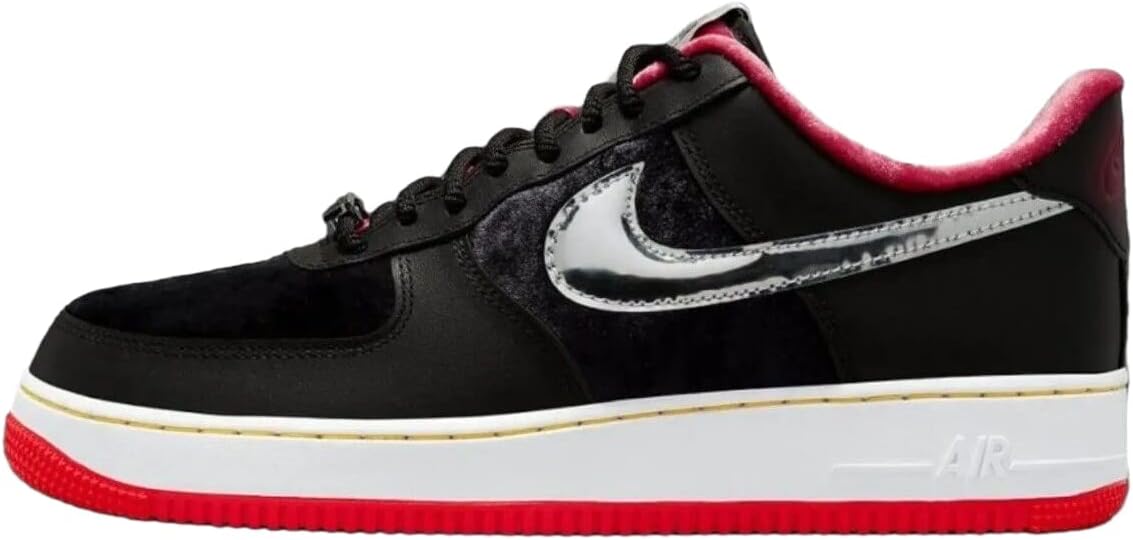 

Мужские кроссовки Nike Air Force 1 Low, Black University Red Tour Yell