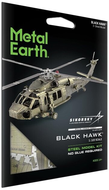

Металлическая Земля, вертолет Black Hawk UH-60 Модель для сборки. Fascinations