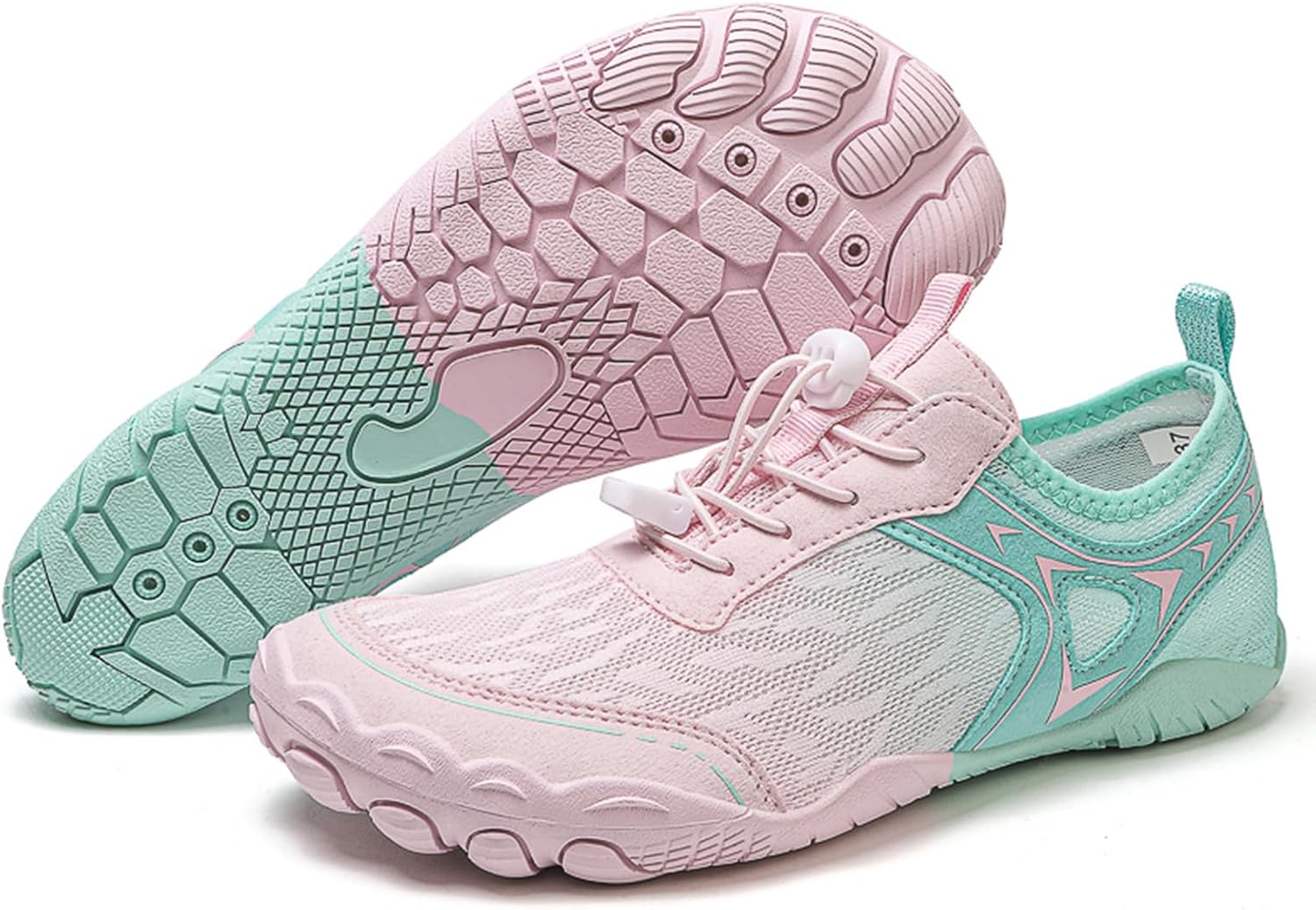 

Кроссовки для походов barefoot с широким носком Tazeap, зеленый/розовый