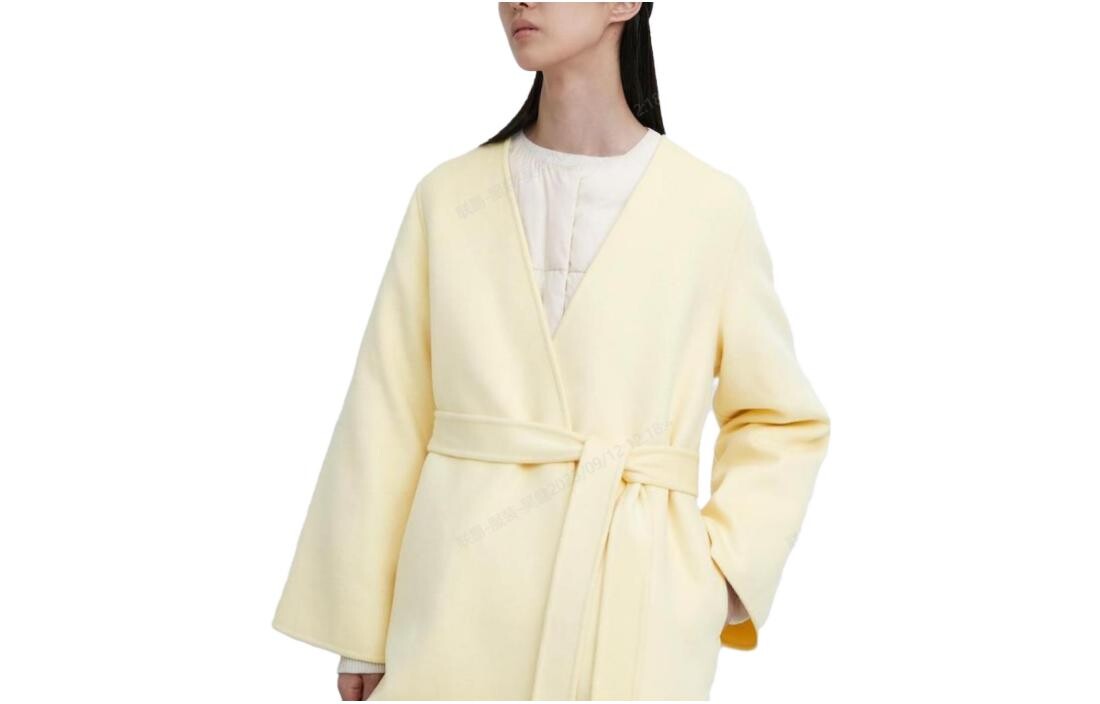 

X Clare Waight Keller Cobranded Collection Пальто женское светло-желтое Uniqlo