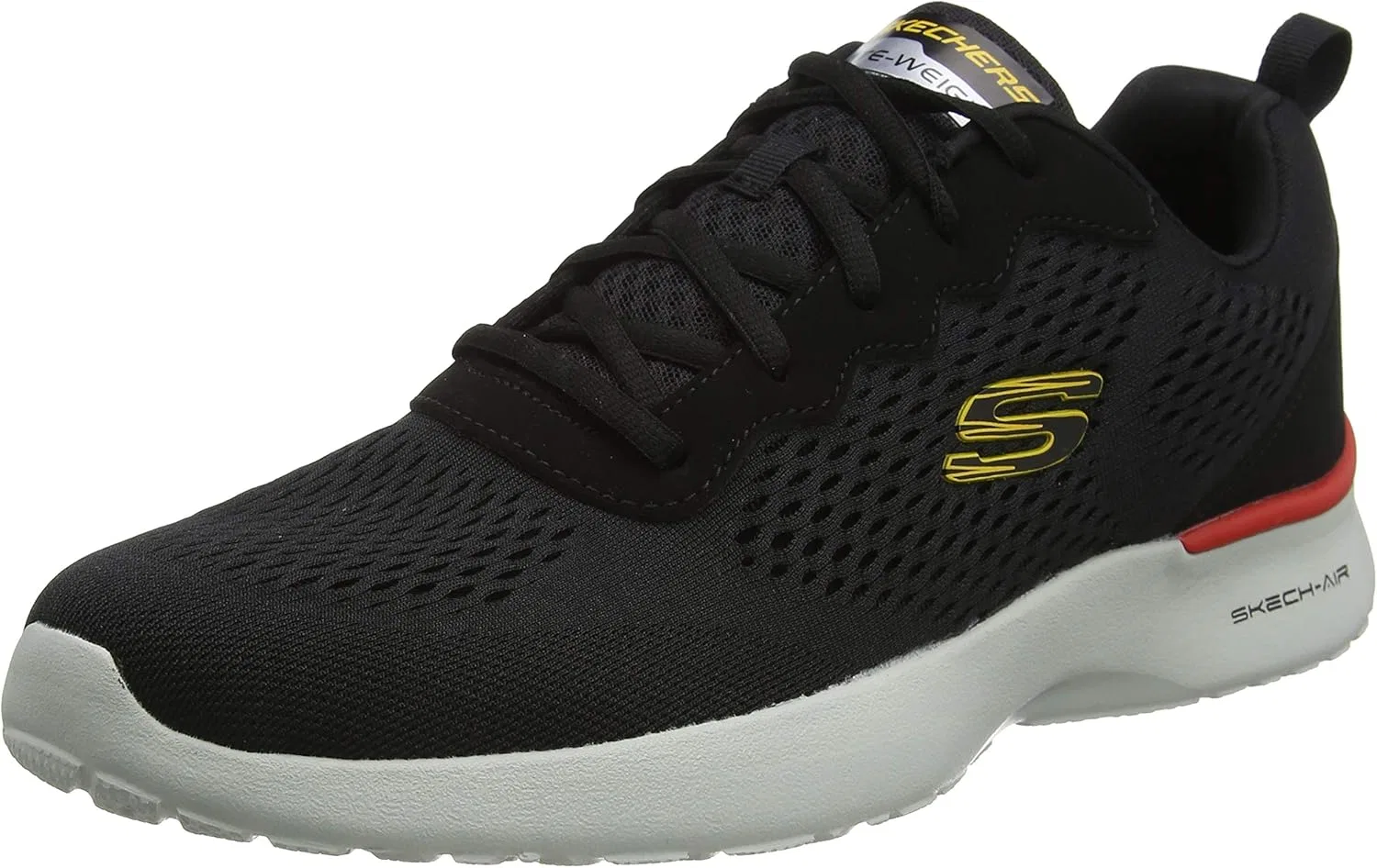 Мужские кроссовки Skechers Skech-air Dynamight Tuned Up, Black Engineered Mesh Pu Gray Trim