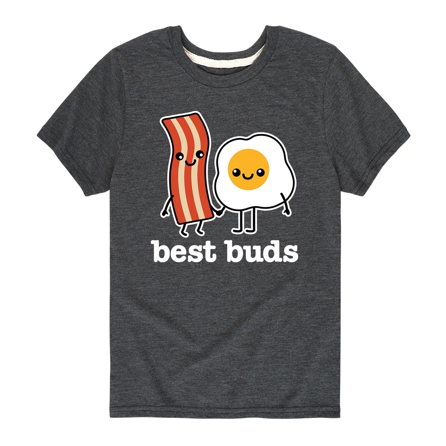 

Футболка Best Buds с беконом и яйцом для мальчиков 8–20 лет Licensed Character, серый
