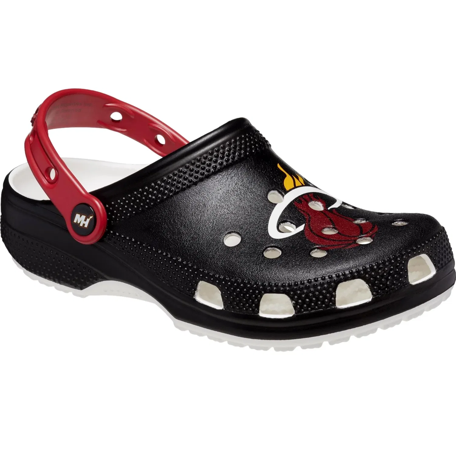 Мужские сабо Crocs NBA Classic Miami Heat 208650-MH, черный