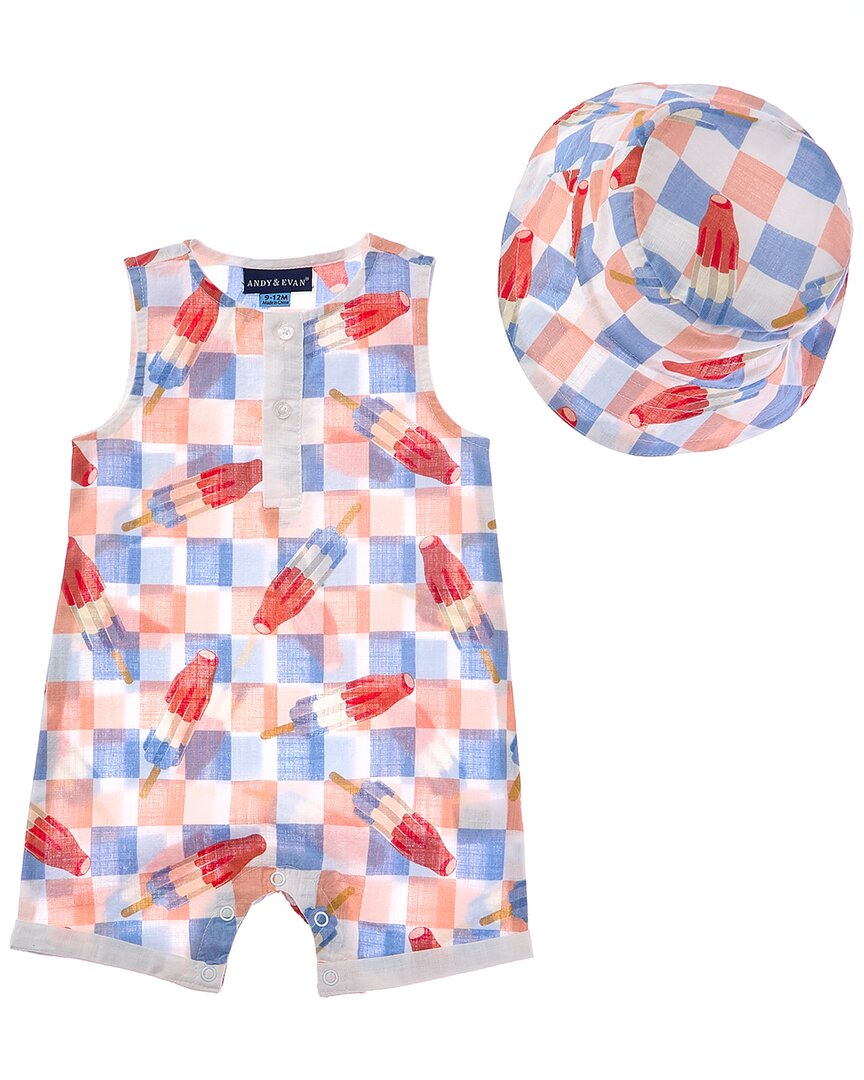 

Клетчатый комбинезон Andy & Evan Crosshatch Pop Woven, мультиколор