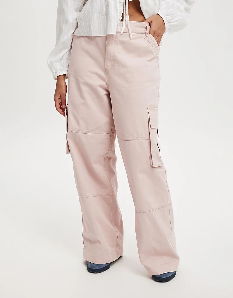 

Брюки-карго Cotton On Benny розового цвета Cotton:On