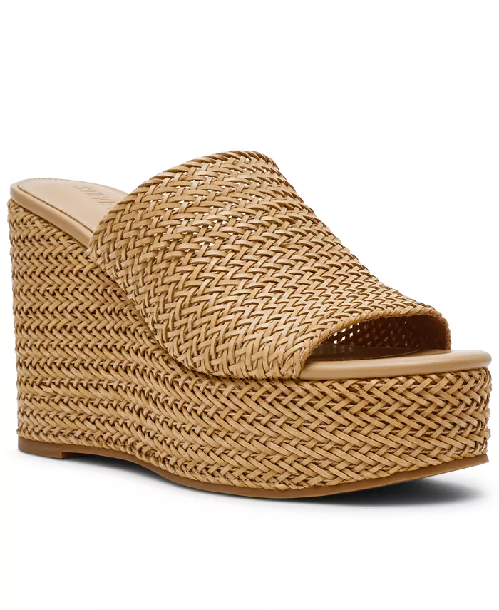 Женские шлепанцы Cassi на платформе и танкетке Steve Madden, белый