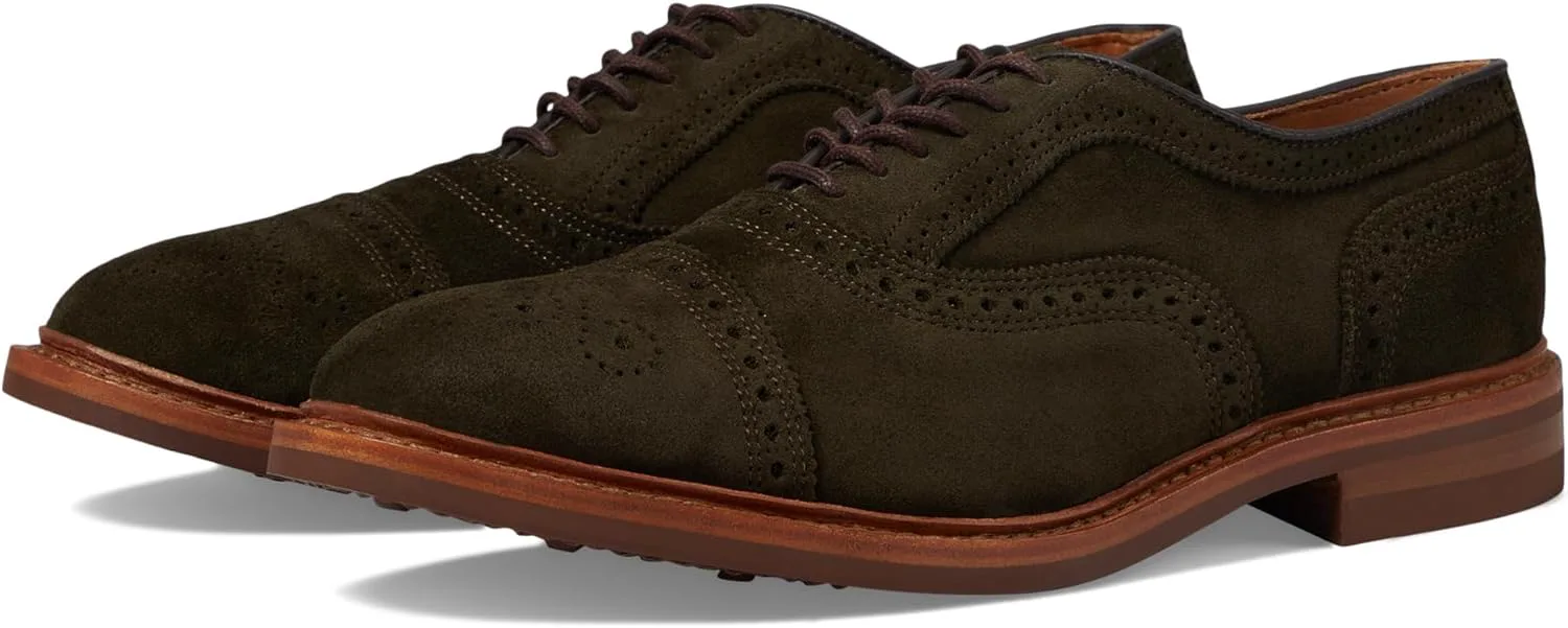 

Туфли Allen Edmonds Strandmok с каплевидным носком и перфорацией, зеленый