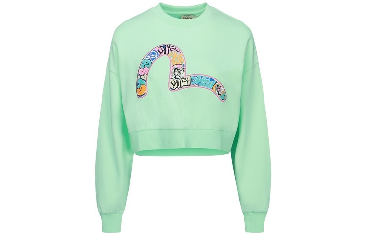 Свитшот женский яблочно-зеленый Evisu