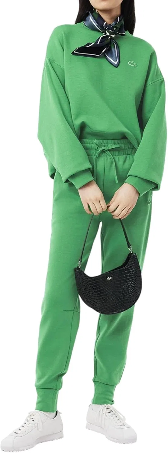 Спортивные брюки Lacoste Calathea Green, зауженный крой, зеленый — фото 4