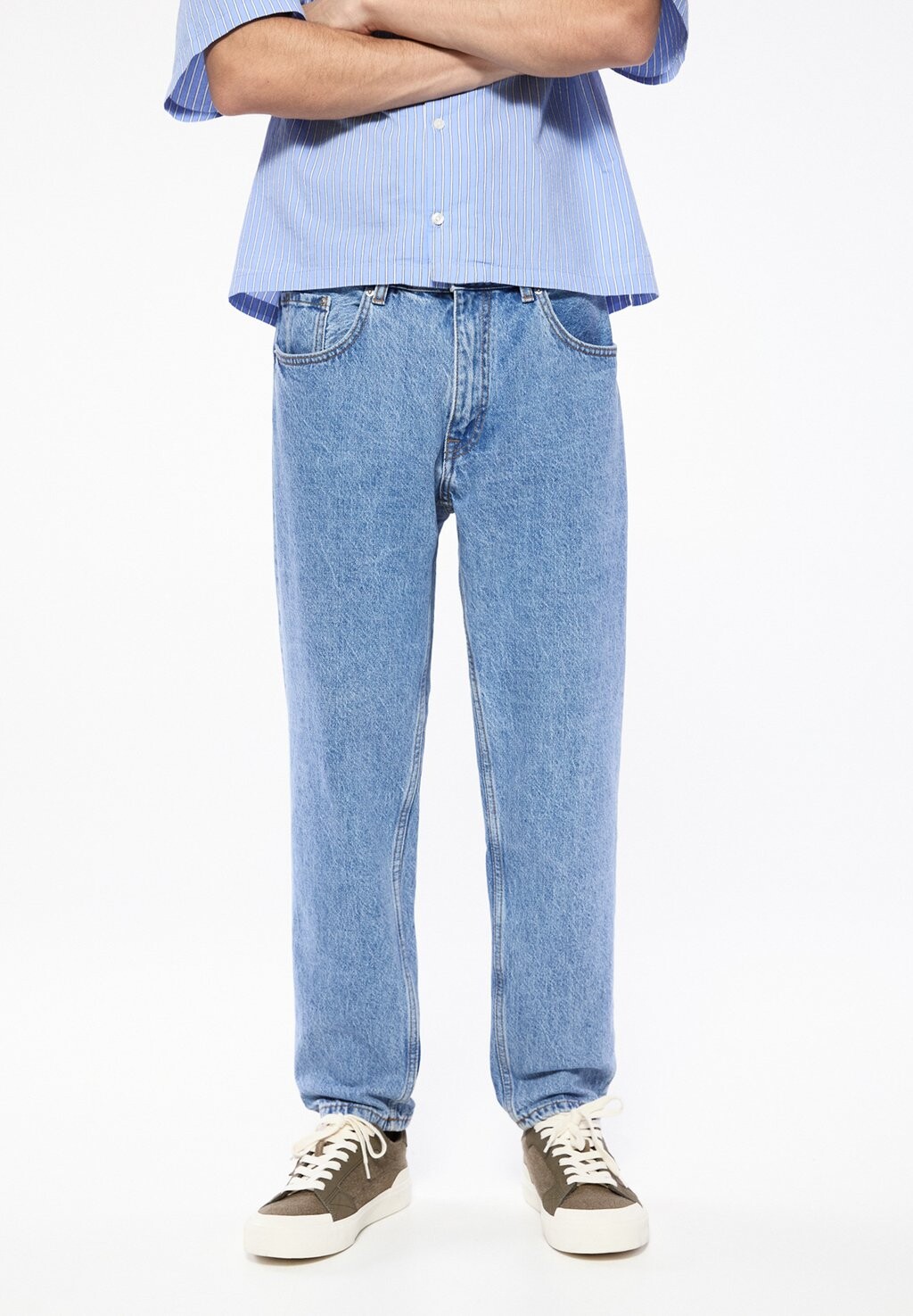 

Джинсы зауженного кроя STANDARD PULL&BEAR, темно-синий