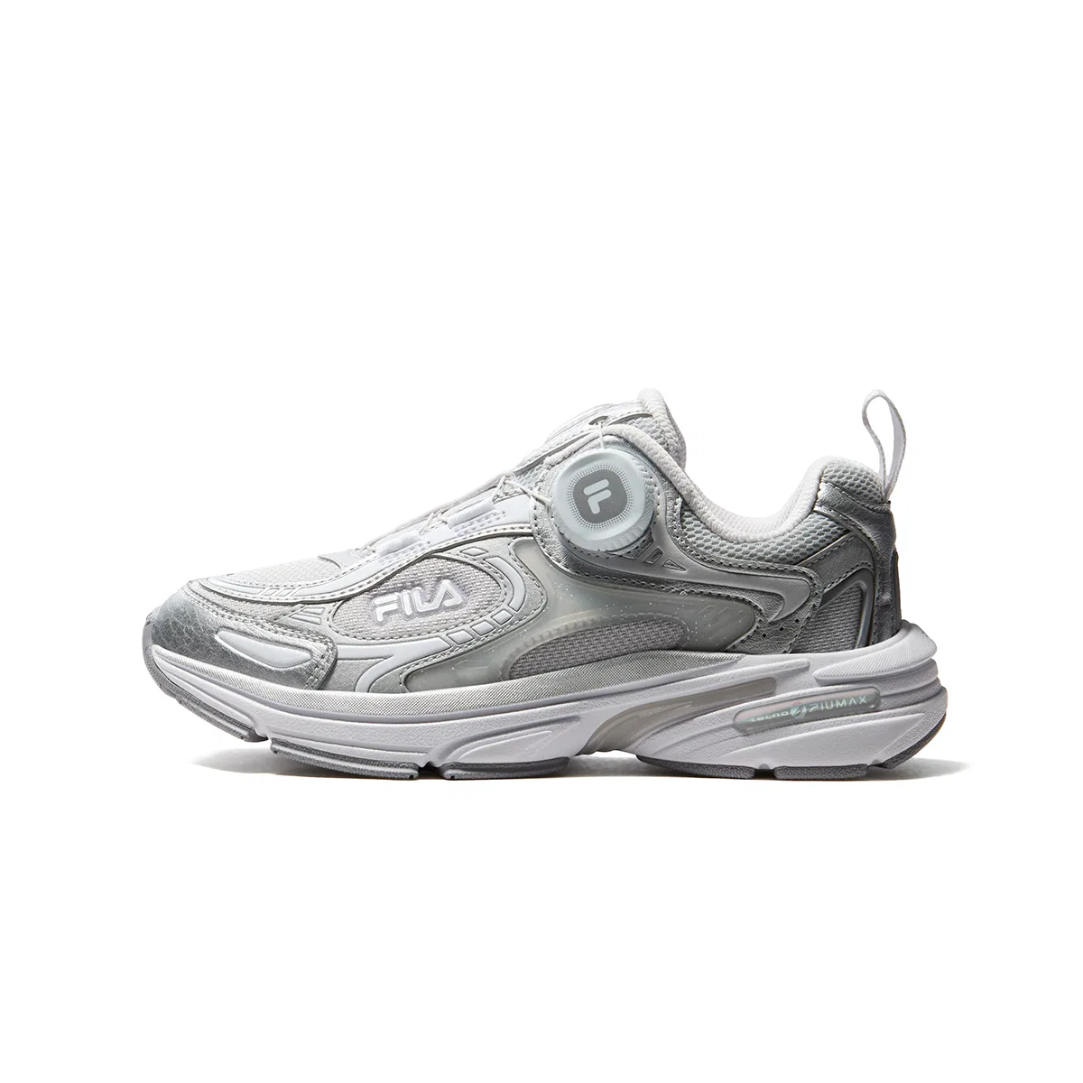 Детские кроссовки с принтом FILA KIDS, Rain Mist Gray/Space Silver