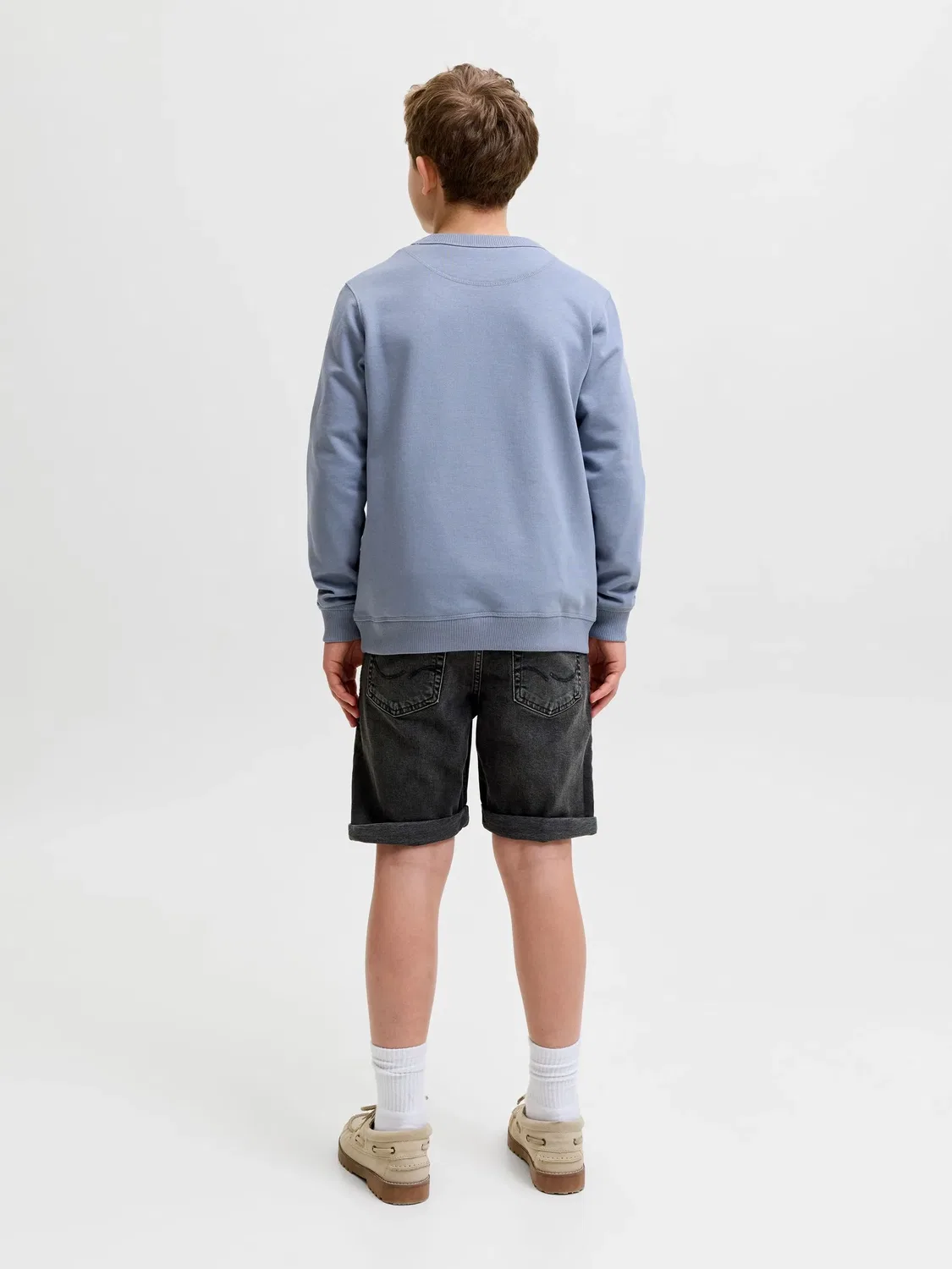 Шорты джинсовые черный Jack & Jones Junior, черный — фото 4
