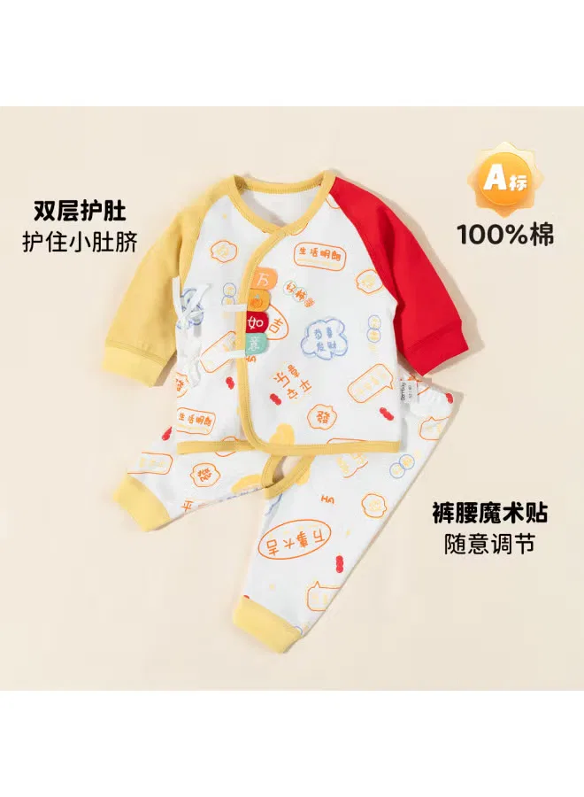 Комплект домашней одежды с цветочным принтом для малышей Bornbay, пожелание всего наилучшего — фото 3