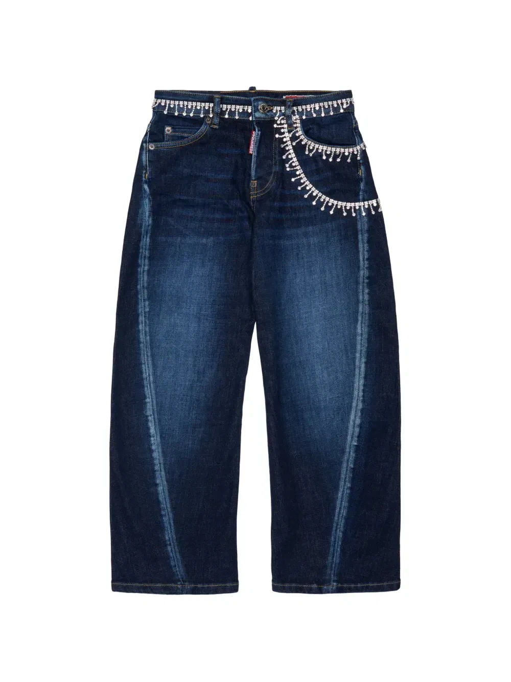 Джинсы с кристаллами Dsquared2 Kids, синий