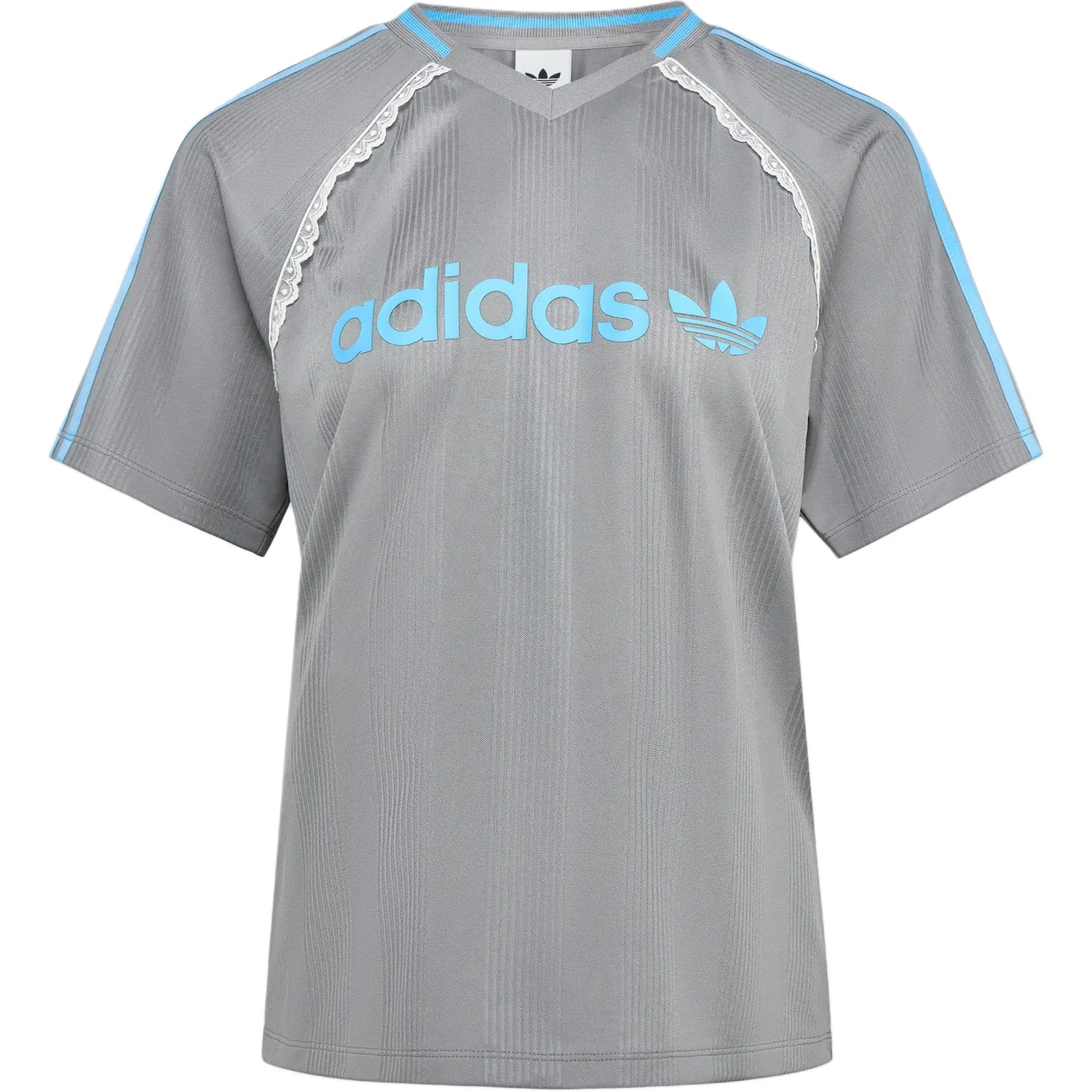 Женская футболка с V-образным вырезом Pure Quality Gray Adidas Originals, Pure Quality Gray