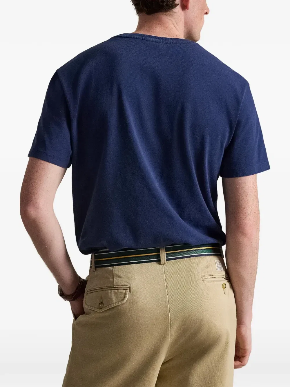 Футболка с вышивкой Pony Polo Ralph Lauren, синий — фото 4