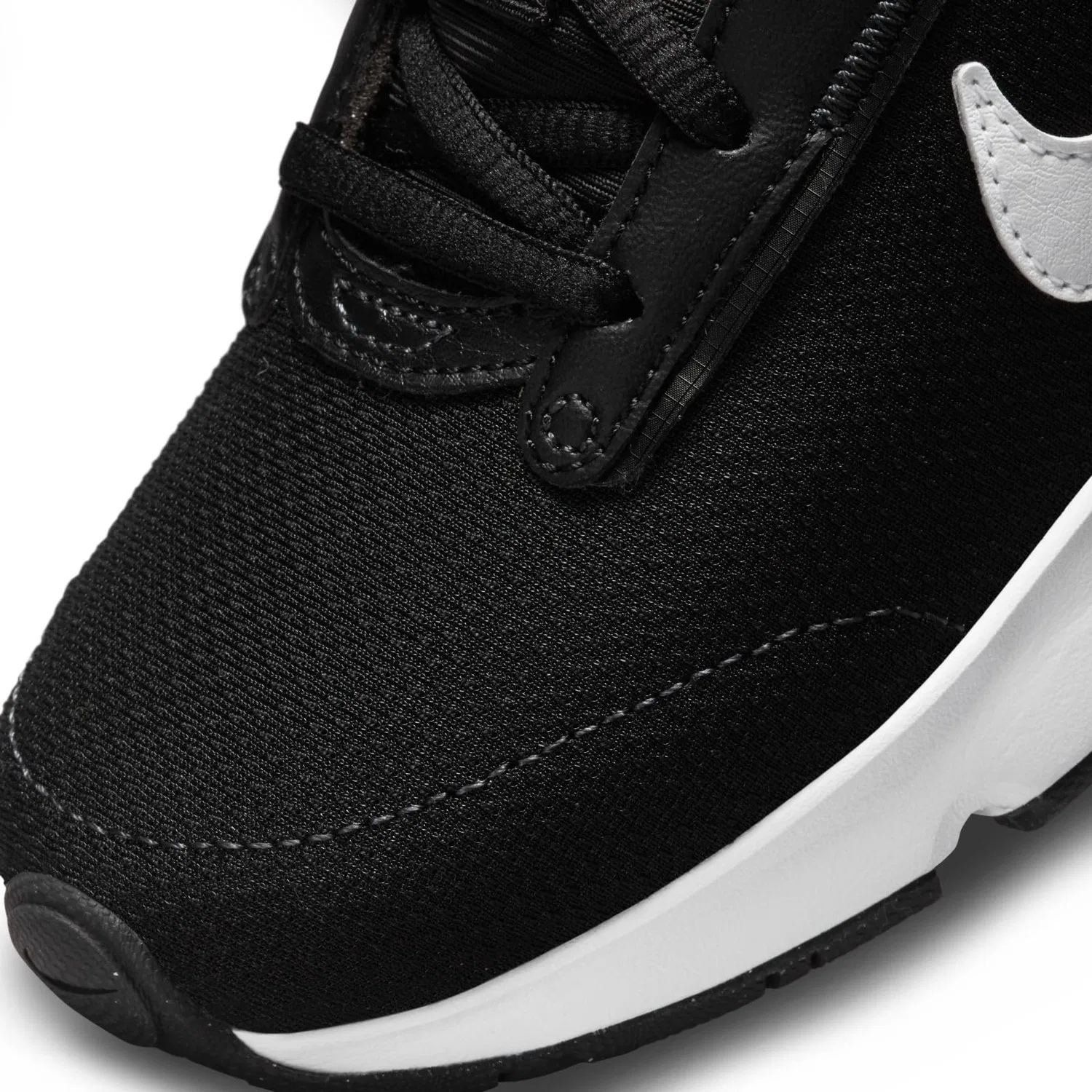 Детские кроссовки для мальчиков с воздушной подушкой Air Max Intrlk Lite NIKE, Black White Anthracite Wolf Grey — фото 4