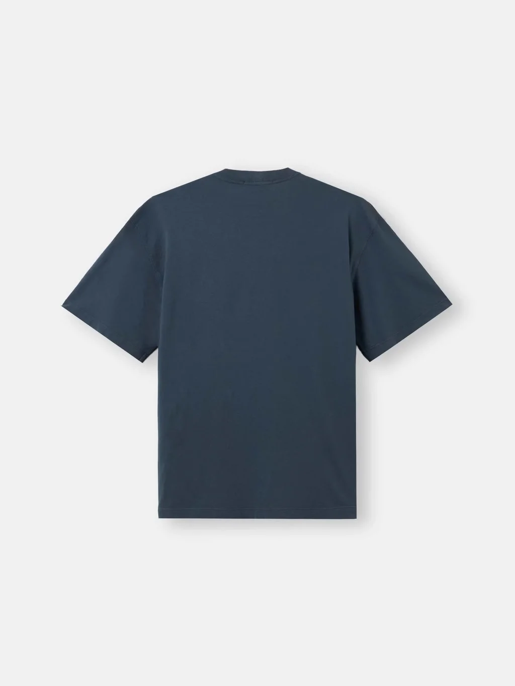 Мужская футболка Stone Island Regular-fit With Compass Patch, серо-синий — фото 4