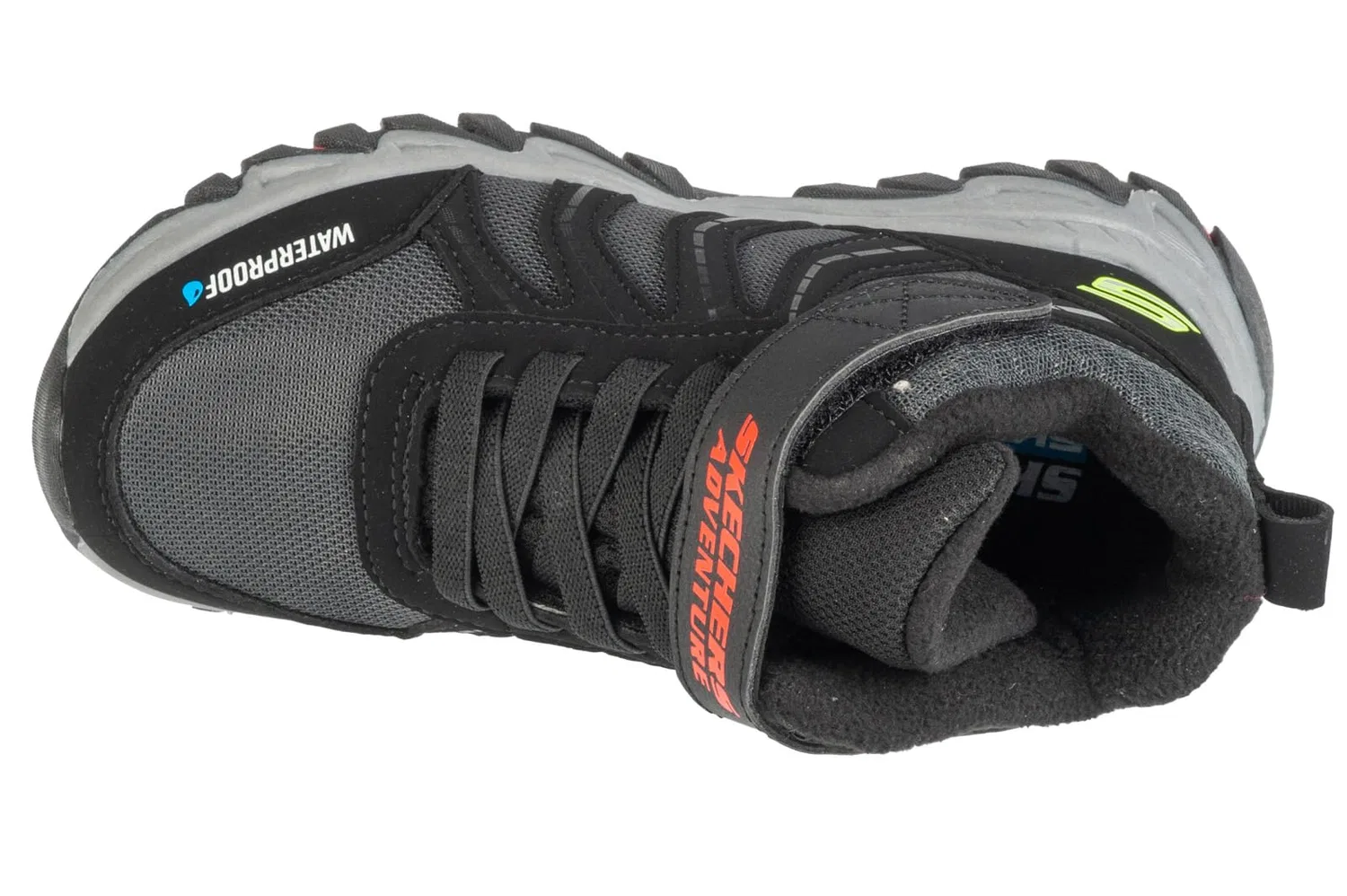 Детские ботинки для мальчиков водонепроницаемые Rugged Ranger Storm Trail Skechers, Black Red — фото 4
